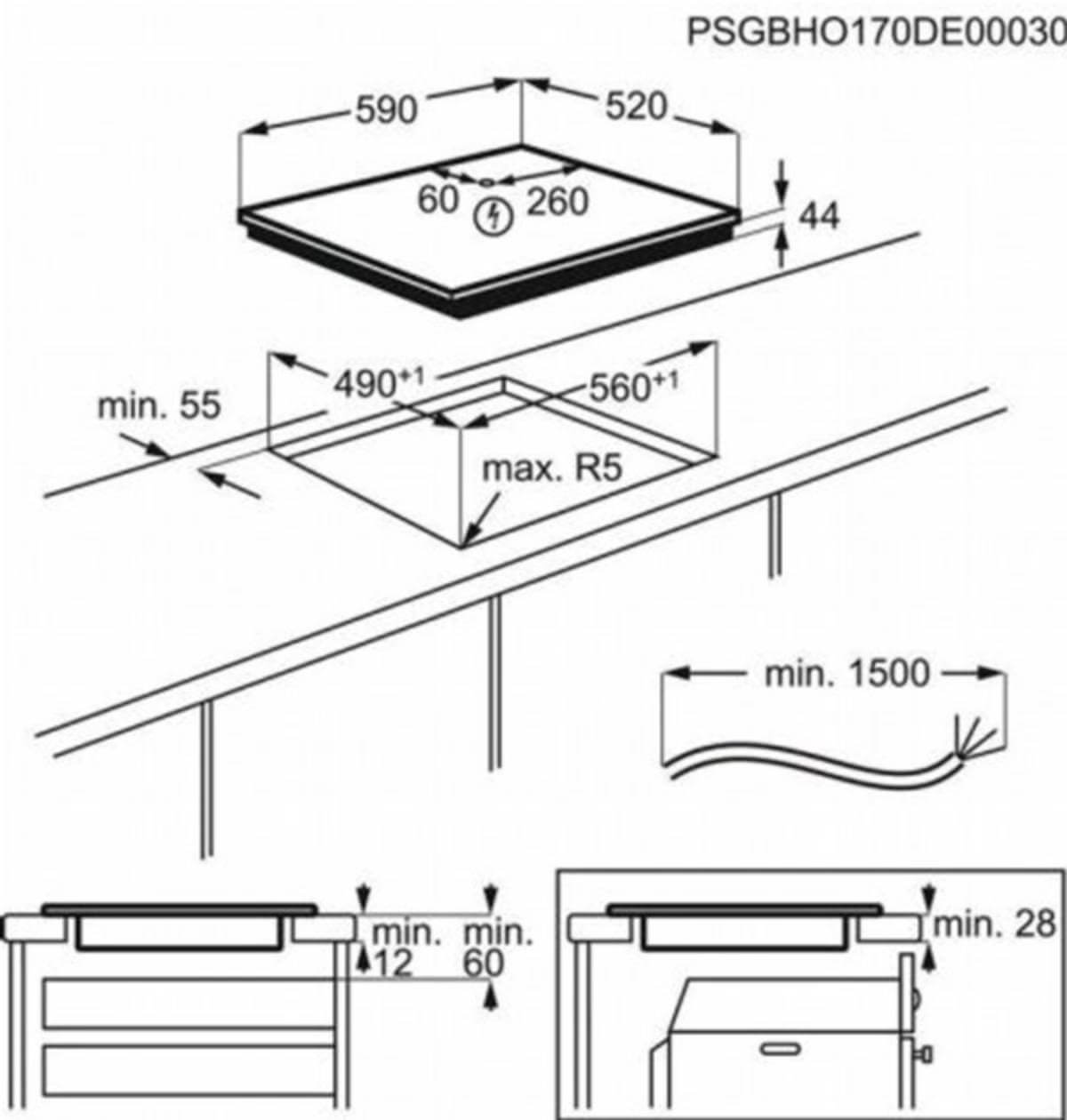 Варильна поверхня індукційна ELECTROLUX IPE6450KF