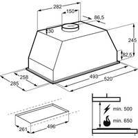 Витяжка вбудовувана ELECTROLUX LFG525W