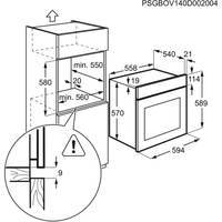 Духова шафа електрична ELECTROLUX OEF5E50V