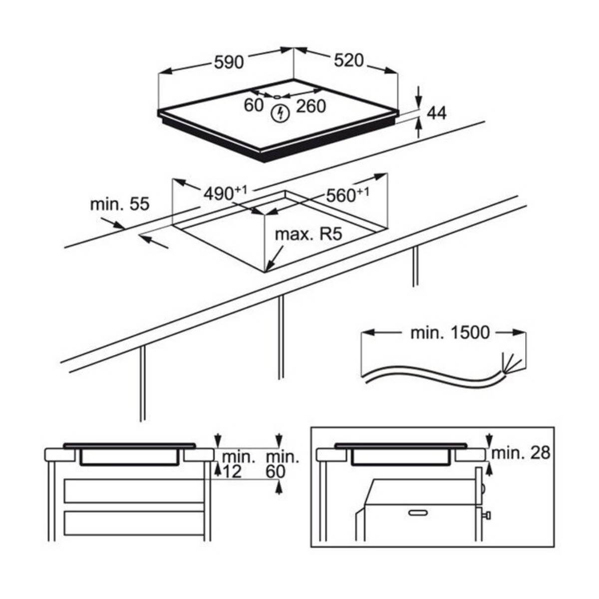Варильна поверхня індукційна AEG IAR64413FB