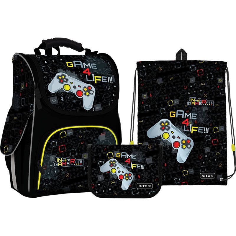 Набір рюкзак + пенал + сумка для о. Kite 501S Game 4 Life