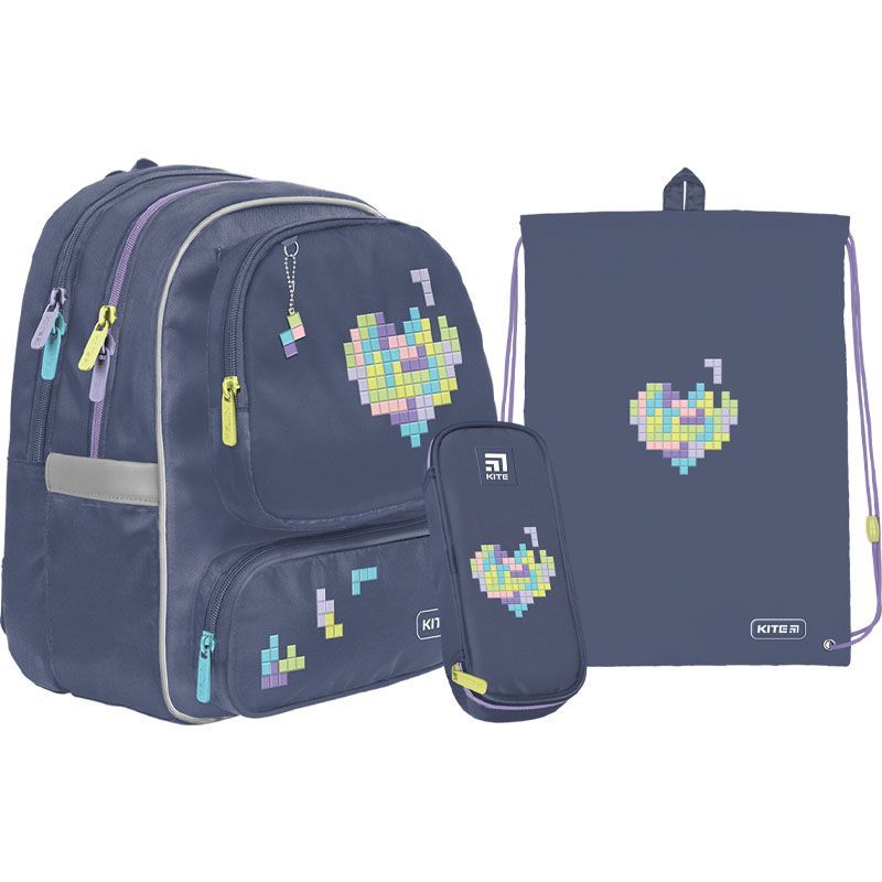 Набір рюкзак + пенал + сумка для о. Kite 756S Tetris