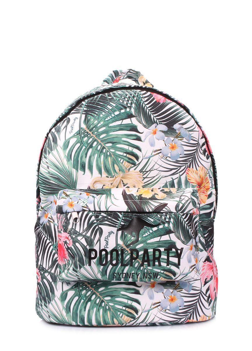 Міський рюкзак POOLPARTY з тропічним принтом