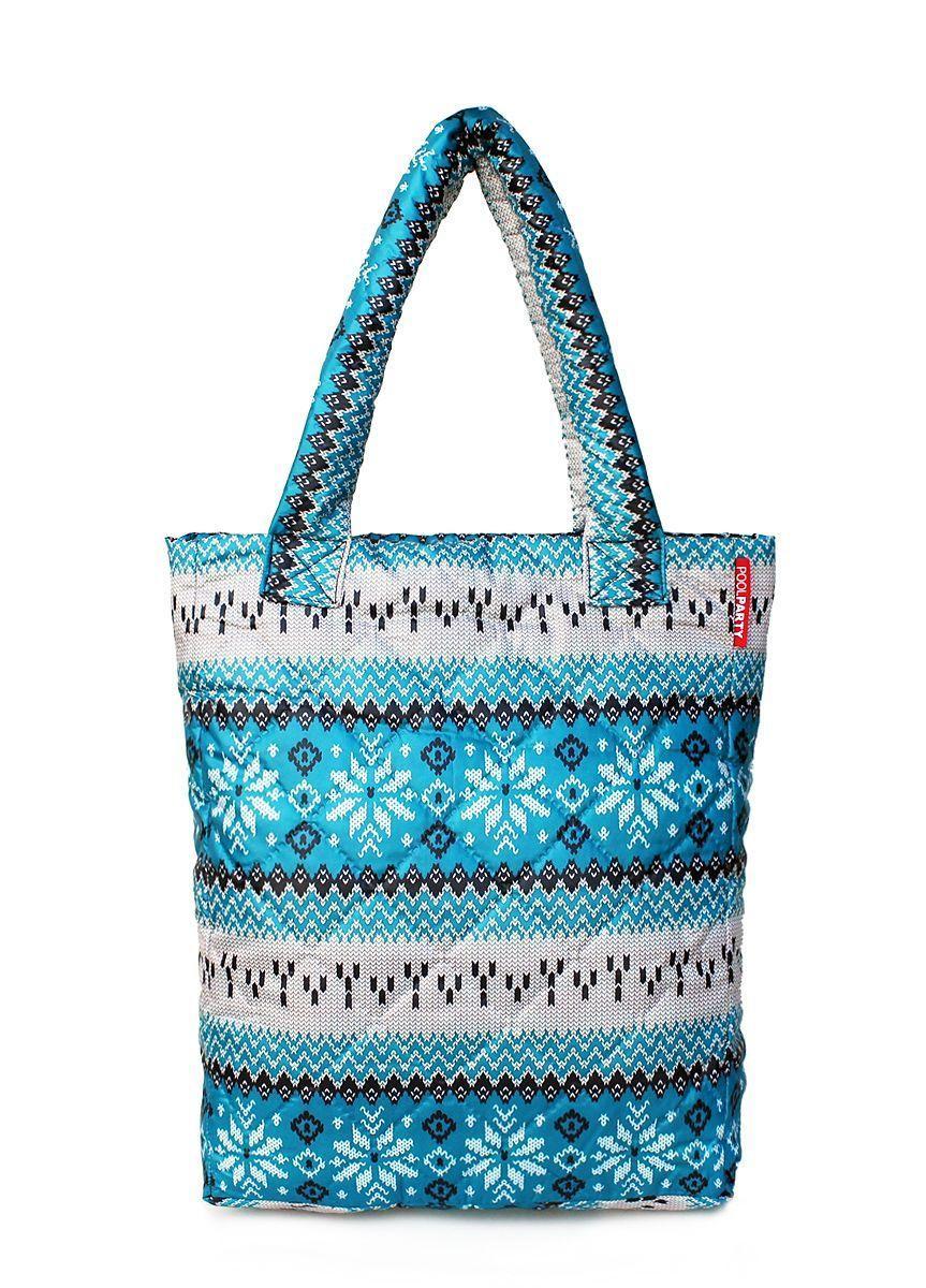 Дута сумка POOLPARTY з північним орнаментом