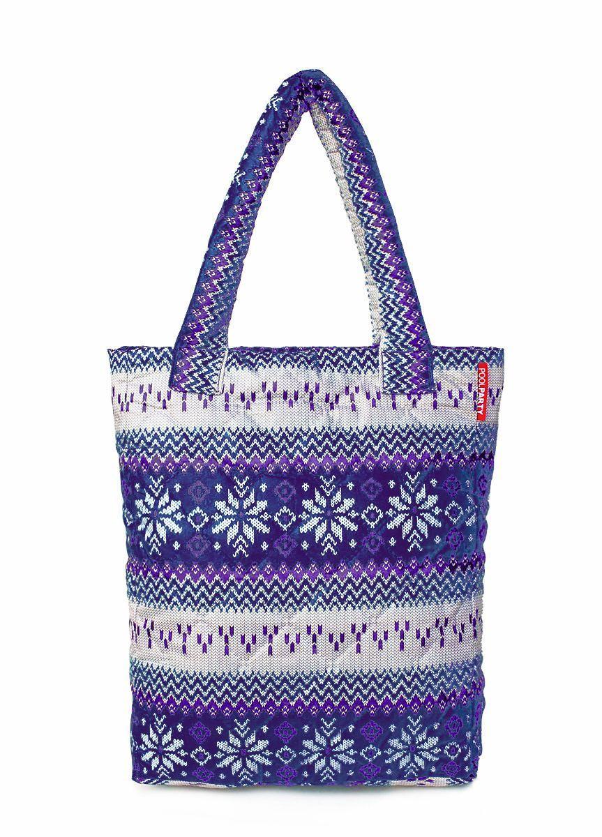 Дута сумка POOLPARTY з північним орнаментом