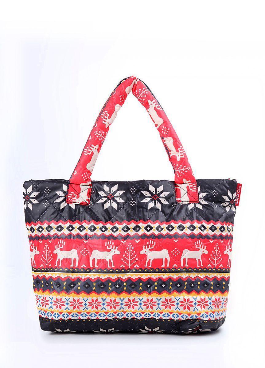 Дута сумка POOLPARTY з північним орнаментом