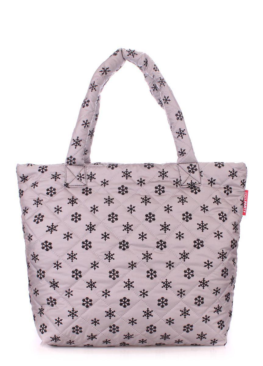 Дута сумка POOLPARTY зі сніжинками