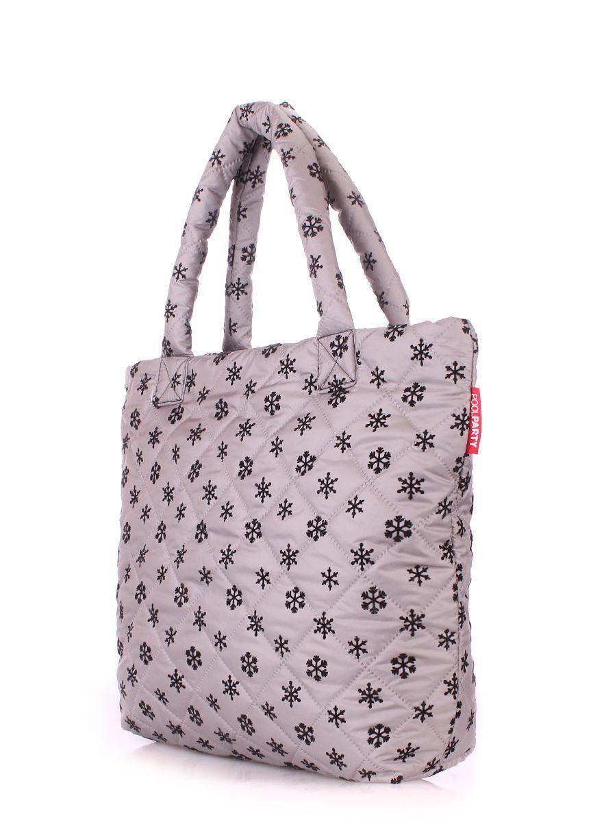 Дута сумка POOLPARTY зі сніжинками