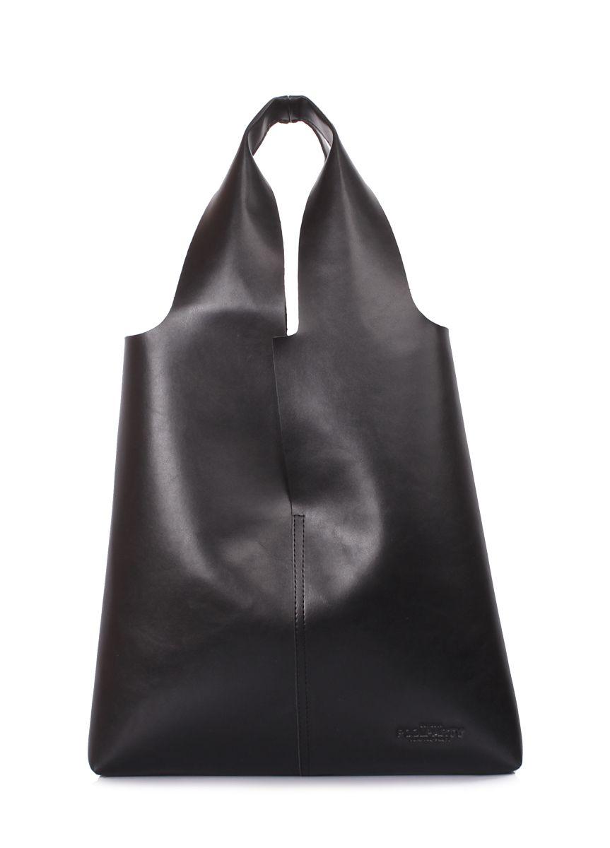 Жіноча шкіряна сумка POOLPARTY Amore чорна