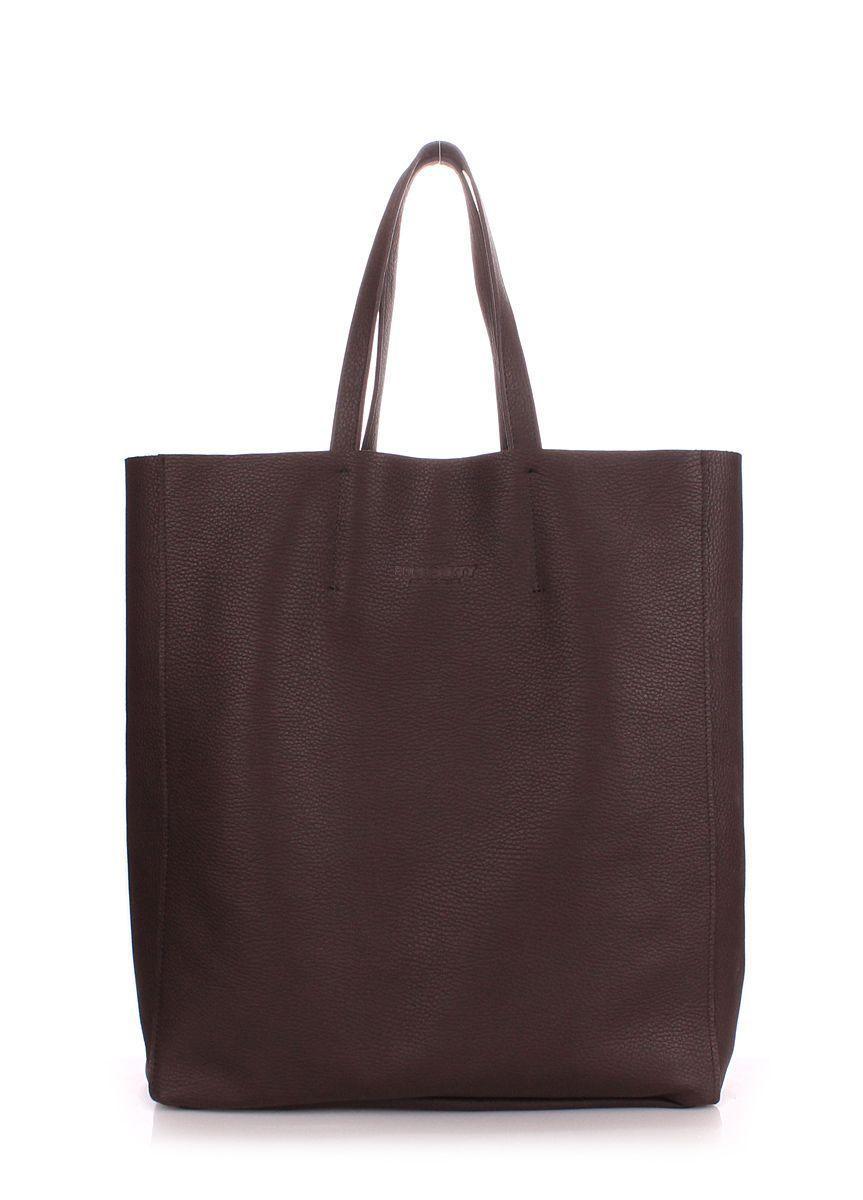 Жіноча шкіряна сумка POOLPARTY City коричнева