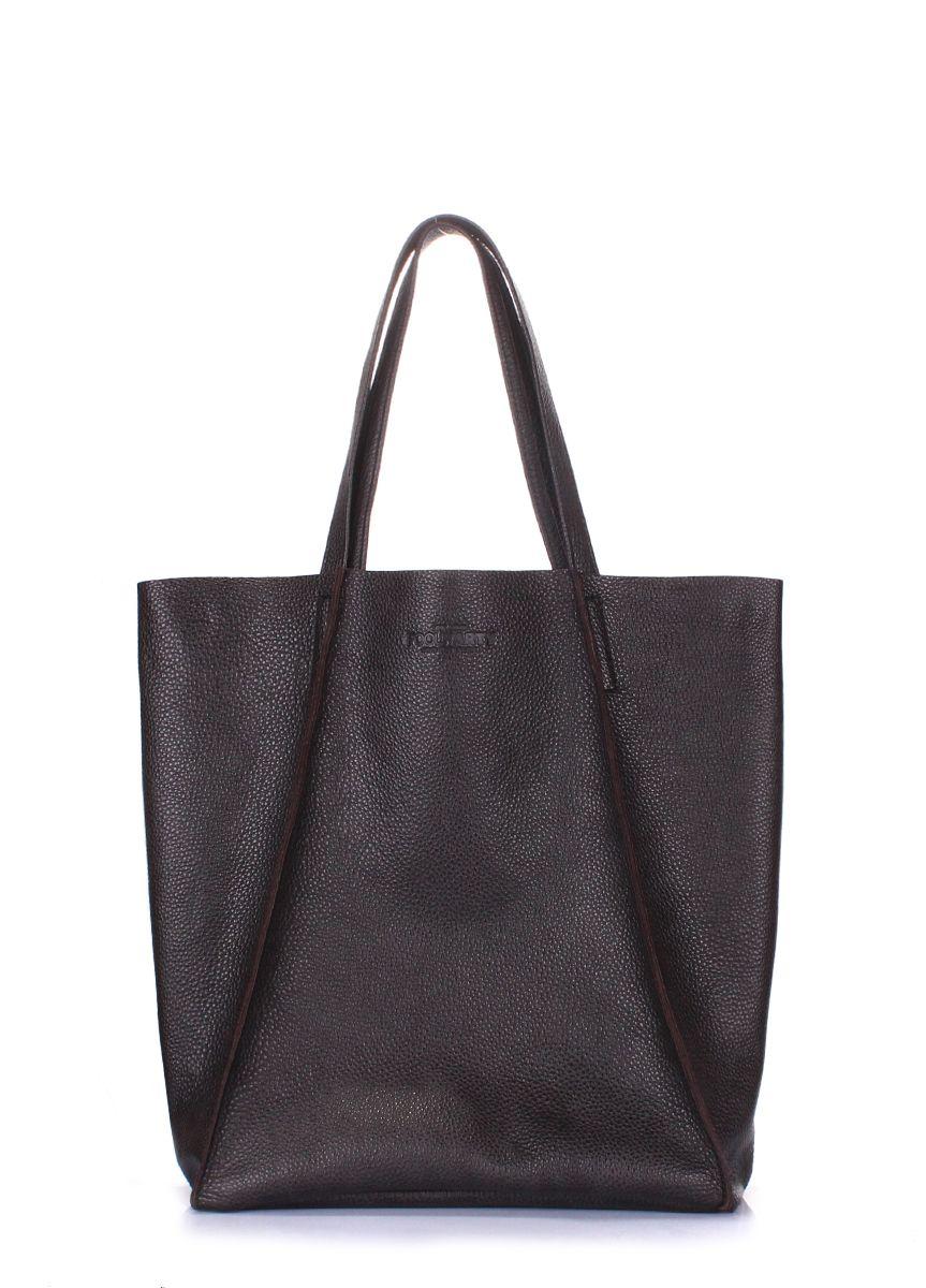 Жіноча шкіряна сумка POOLPARTY Edge poolparty-edge чорна