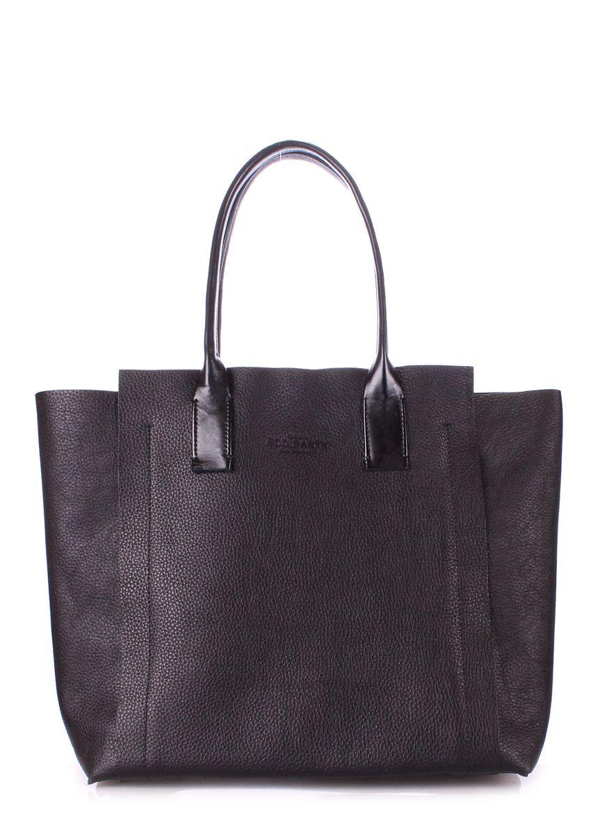 Жіноча шкіряна сумка POOLPARTY Legend чорна