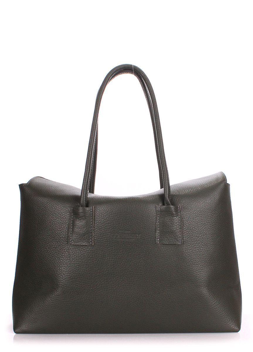 Жіноча шкіряна сумка POOLPARTY Sense зелена