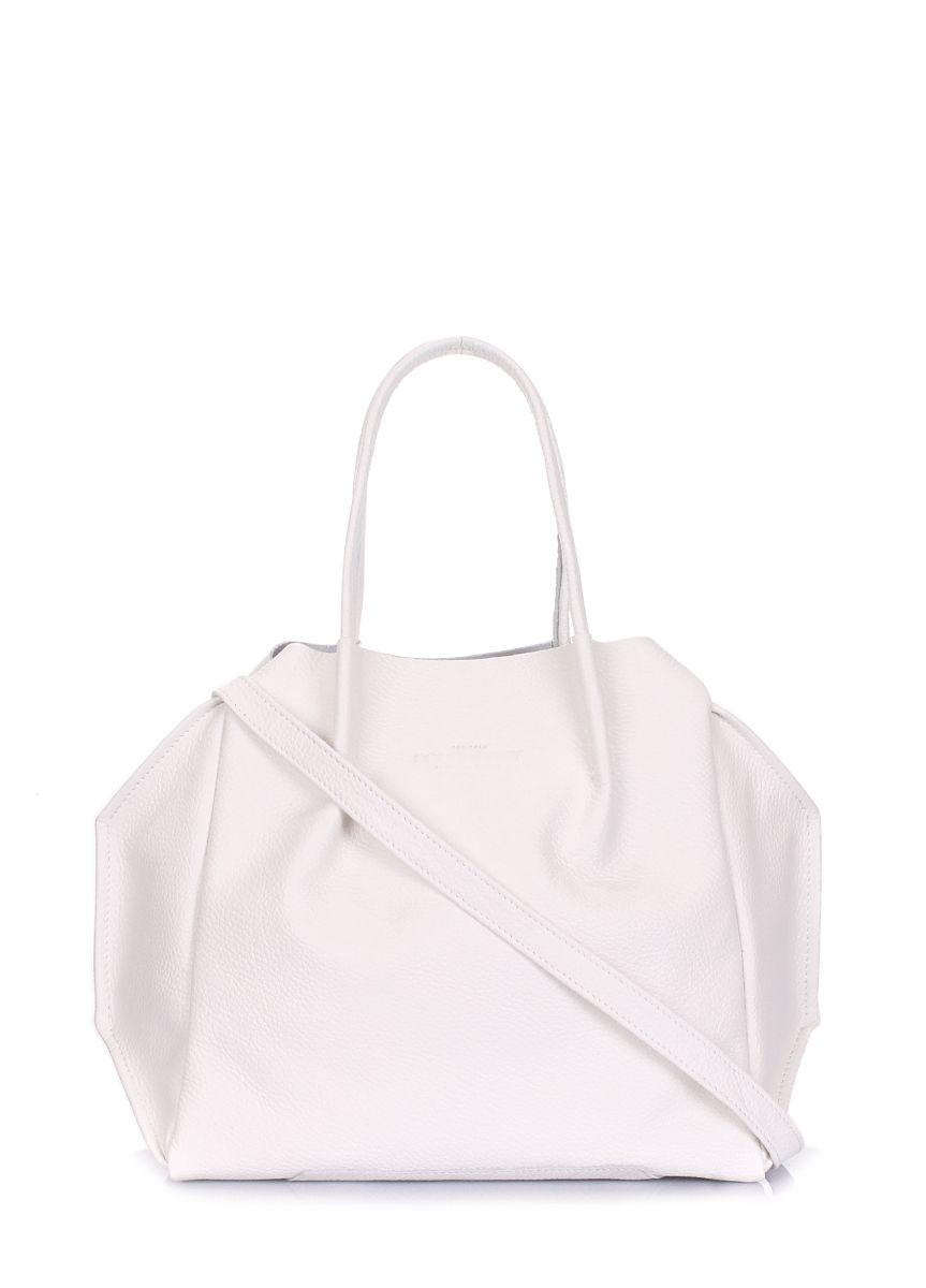 Жіноча шкіряна сумка POOLPARTY Soho Remix біла