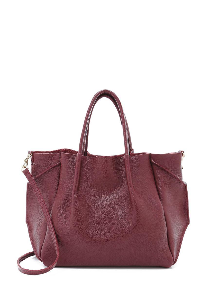 Жіноча шкіряна сумка POOLPARTY Soho Remix бордова