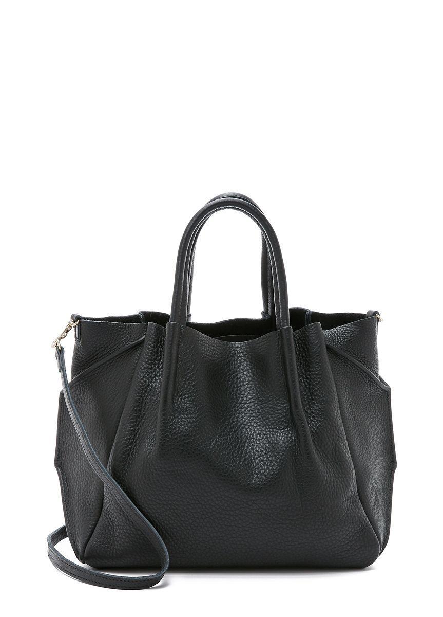 Жіноча шкіряна сумка POOLPARTY Soho Remix чорна