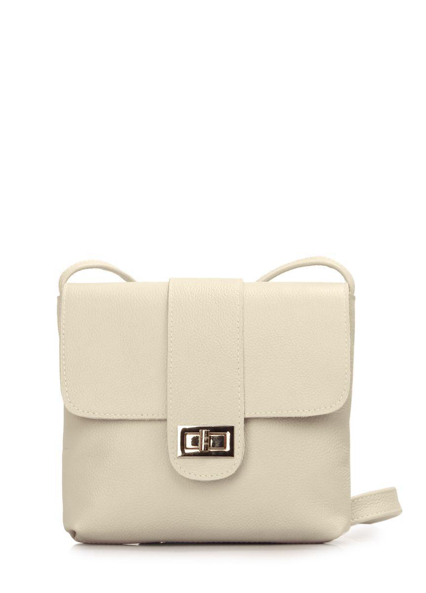 Жіноча шкіряна сумка на плече POOLPARTY Kiki бежева