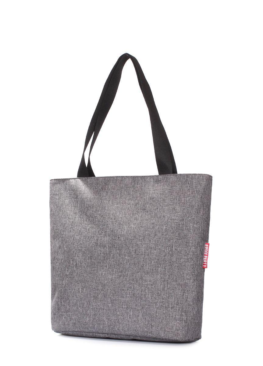 Жіноча текстильна сумка POOLPARTY Select серая сіра