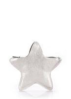 Шкіряна косметичка-клатч POOLPARTY STAR срібна