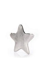 Шкіряна косметичка-клатч POOLPARTY STAR срібна