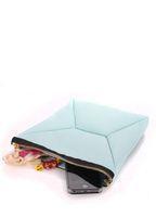 Шкіряна косметичка-клатч POOLPARTY THE X блакитна