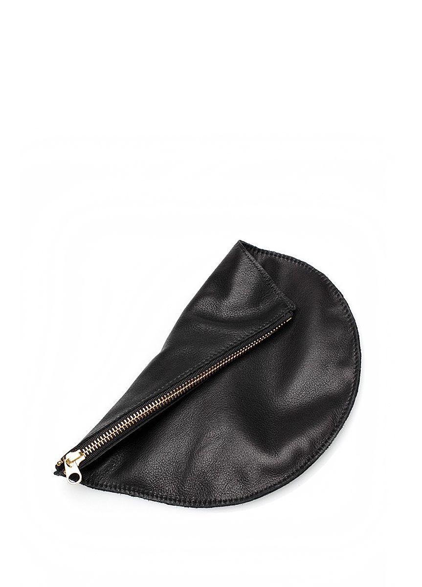 Шкіряна косметичка-клатч POOLPARTY чорна