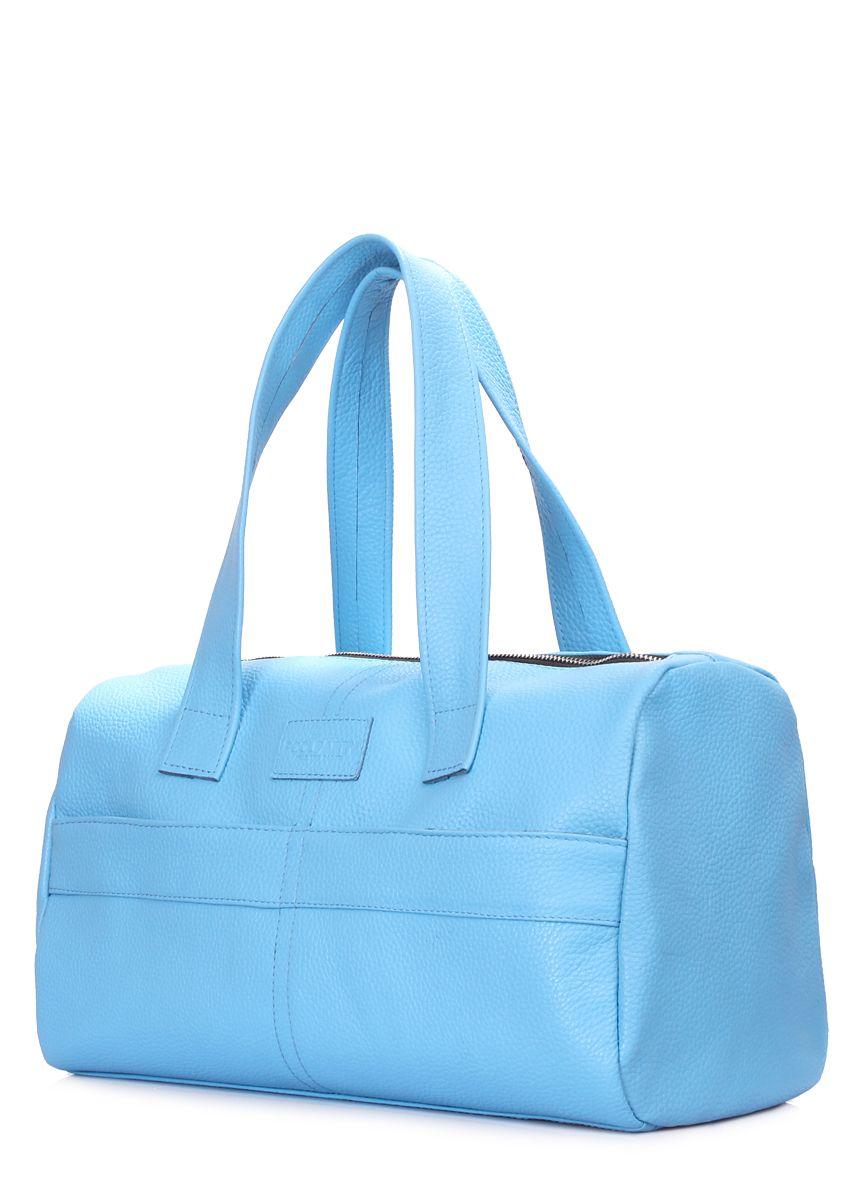 Шкіряна сумка POOLPARTY Sidewalk блакитна