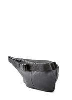 Шкіряна сумка-бананка POOLPARTY чорна