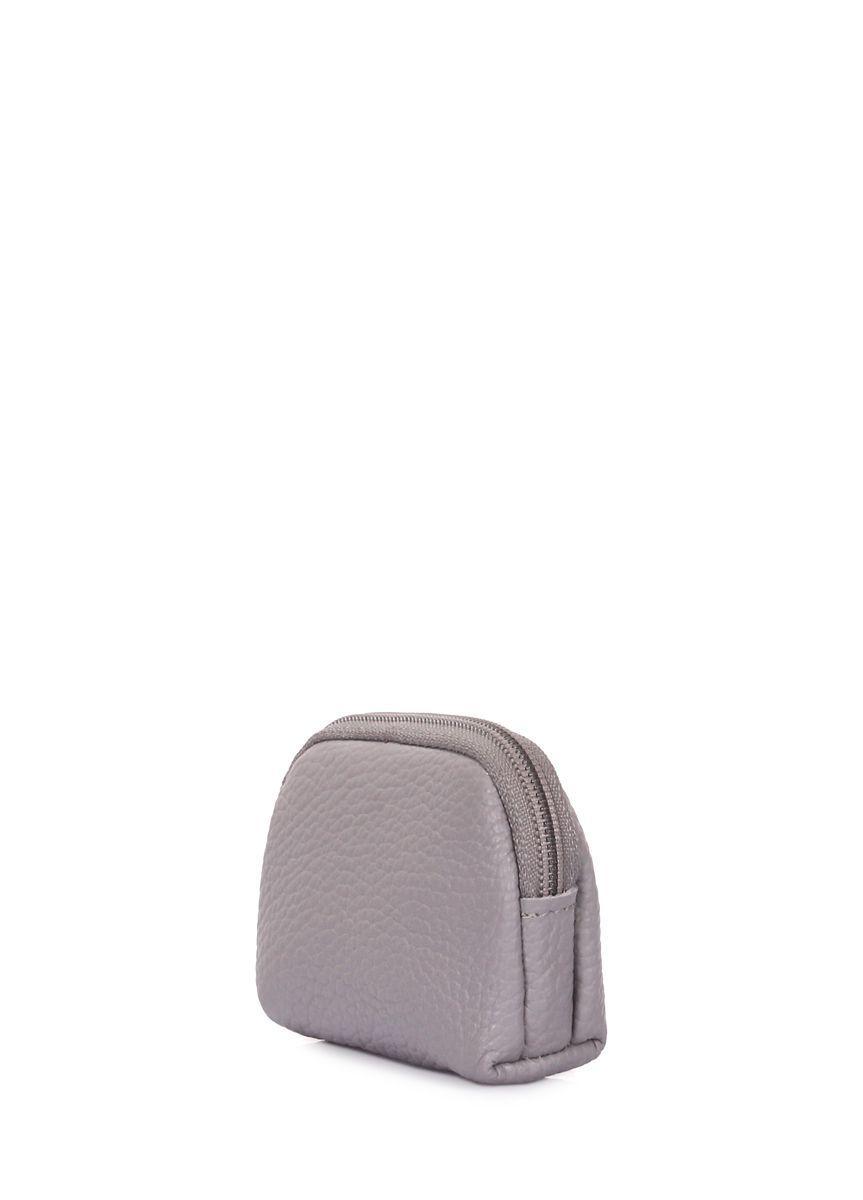 Шкіряний гаманець для монет POOLPARTY сірий