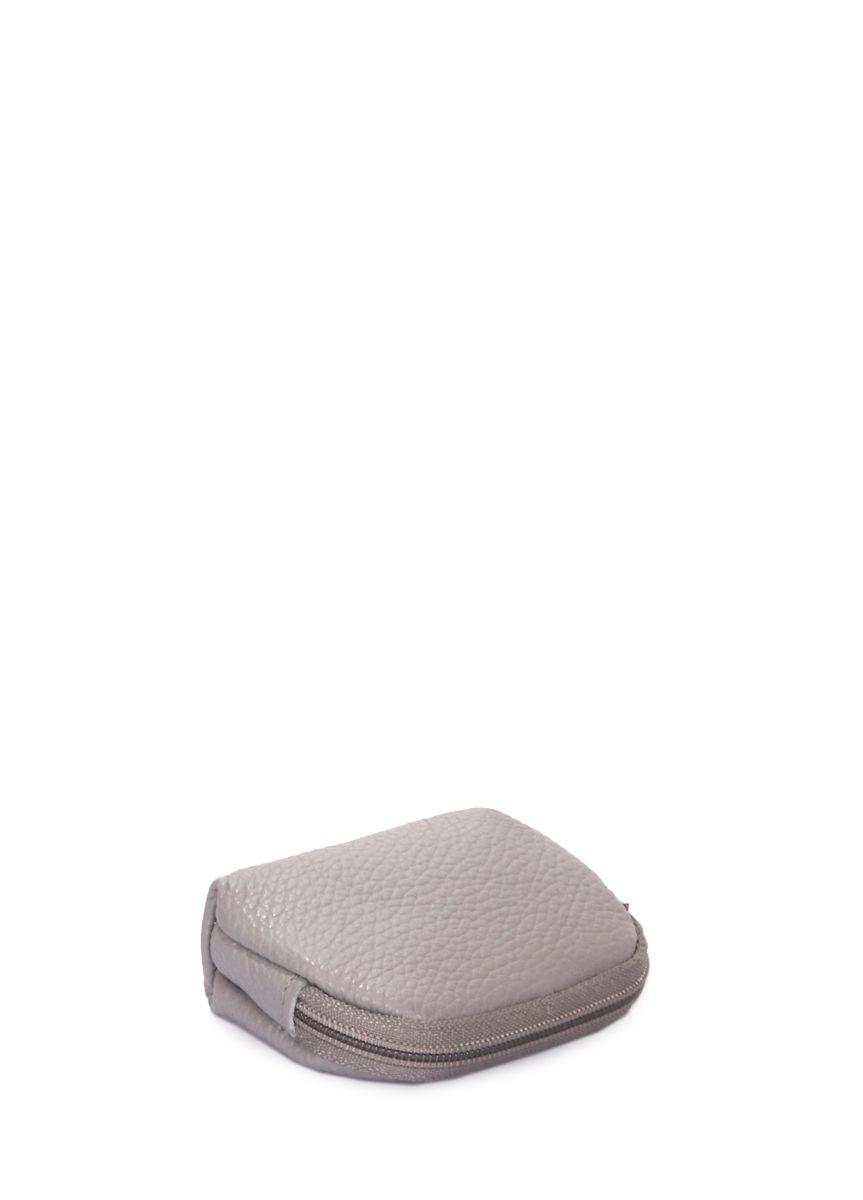 Шкіряний гаманець для монет POOLPARTY сірий