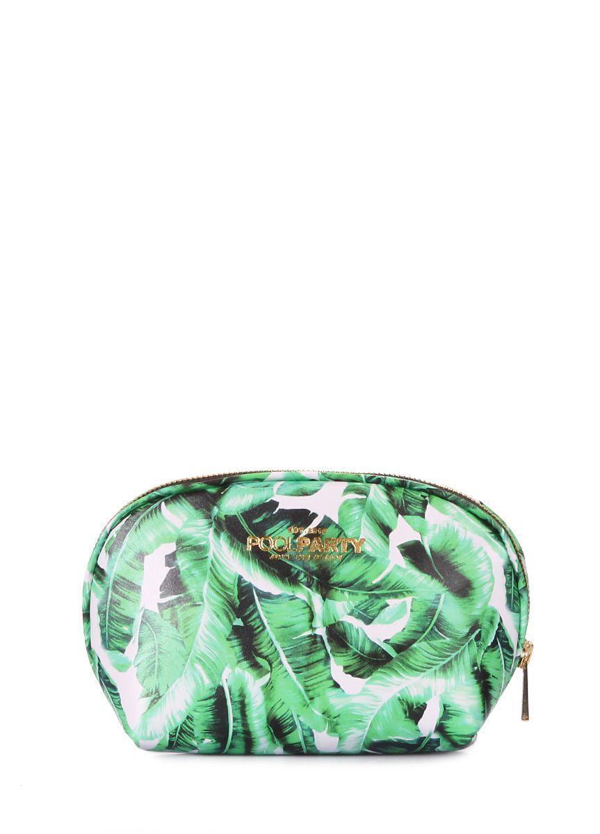 Косметичка зі штучної шкіри POOLPARTY Cupcake з банановим листям