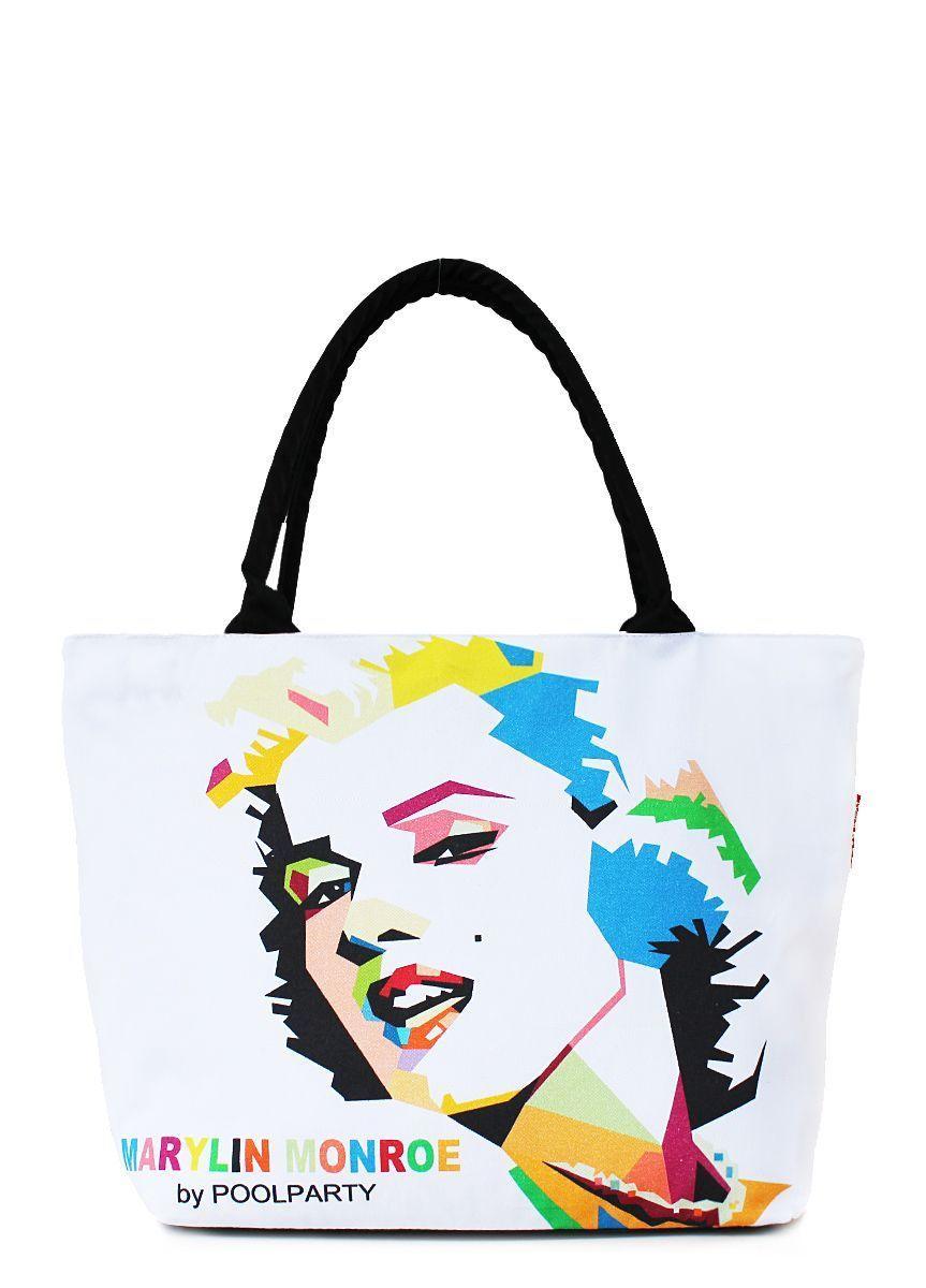 Бавовняна жіноча сумка POOLPARTY з трендовим принтом