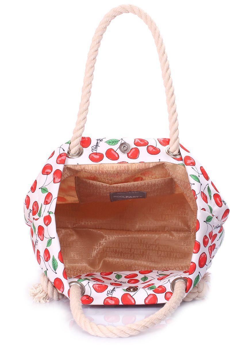 Літня сумка POOLPARTY Anchor з черешнями