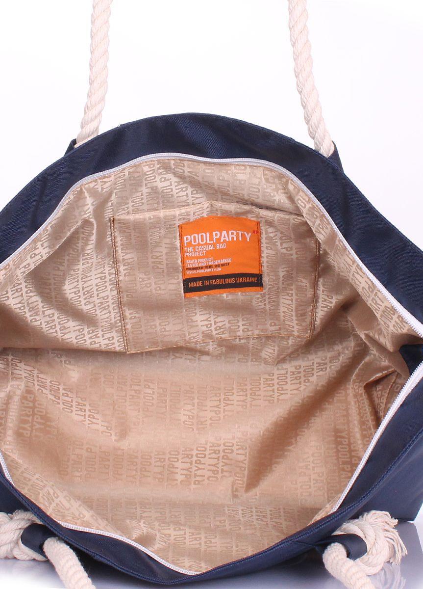 Літня сумка POOLPARTY Breeze з якорем синя