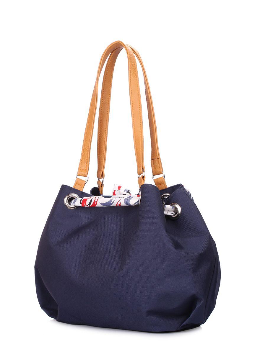 Літня сумка з бантом POOLPARTY Serena синя