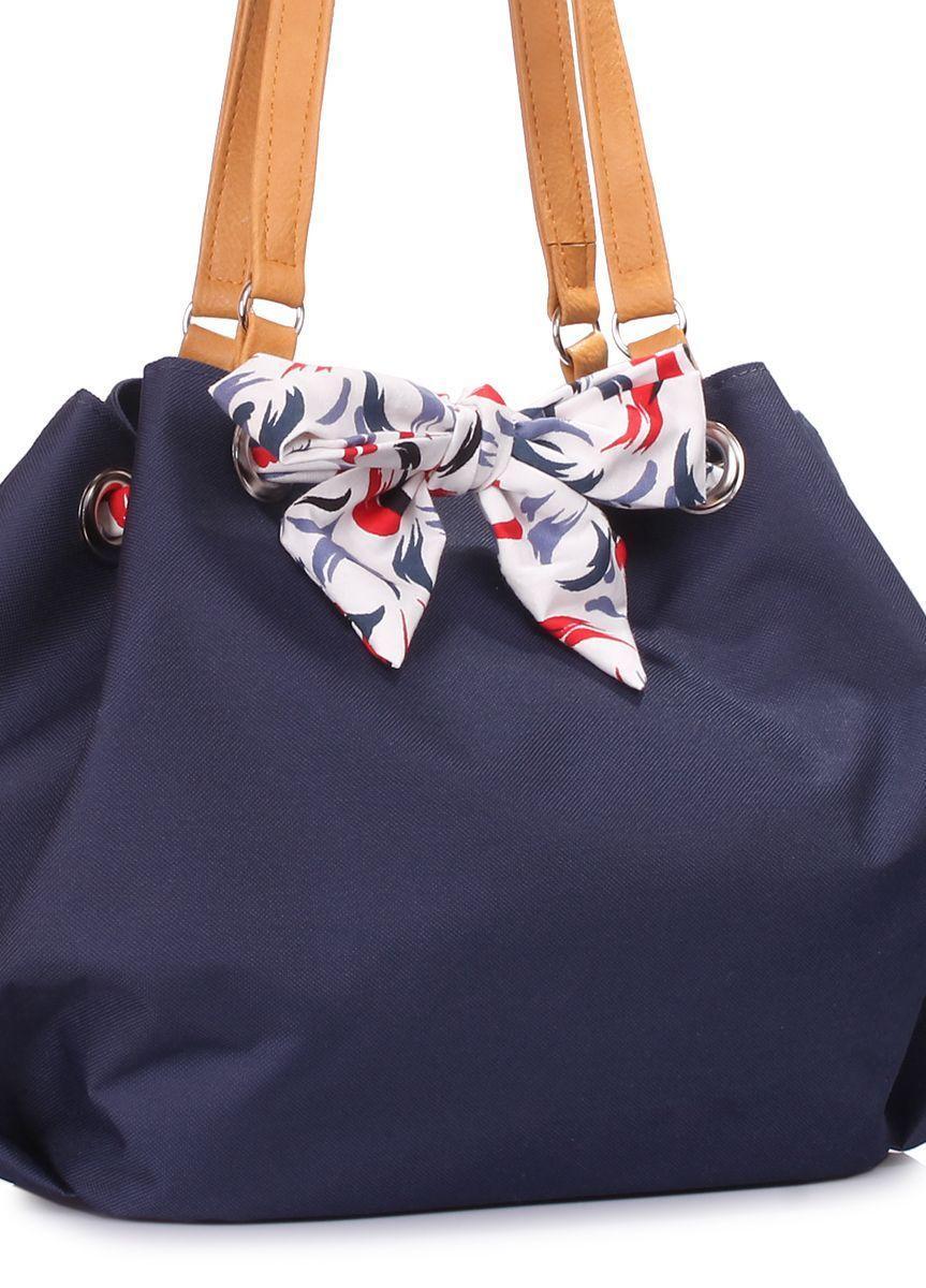 Літня сумка з бантом POOLPARTY Serena синя