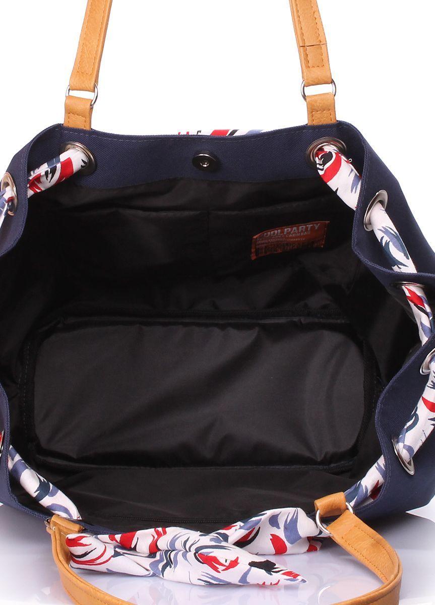 Літня сумка з бантом POOLPARTY Serena синя