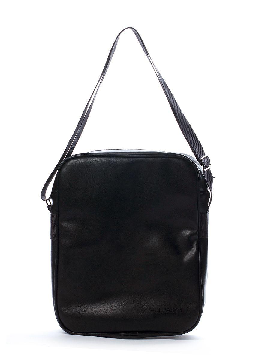 Чоловіча сумка із штучної шкіри POOLPARTY чорна