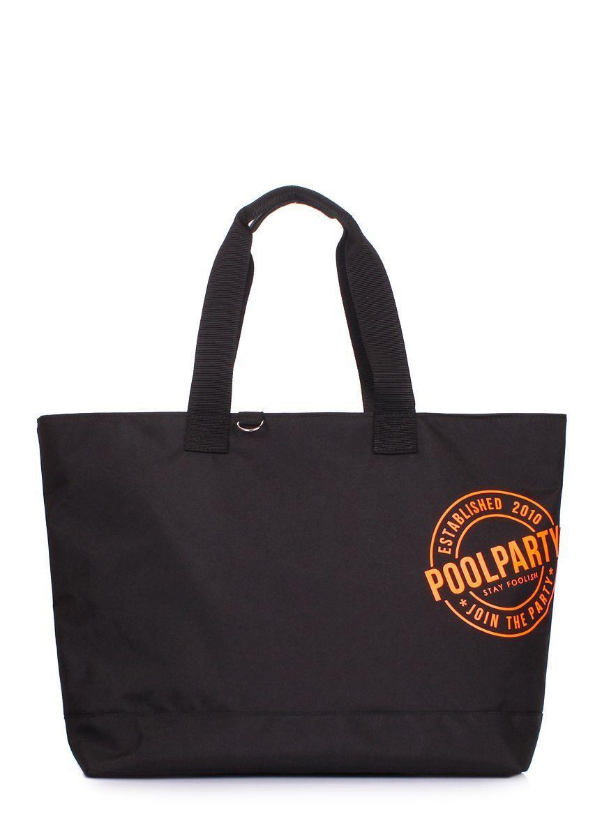 Повсякденна текстильна сумка POOLPARTY Riot чорна