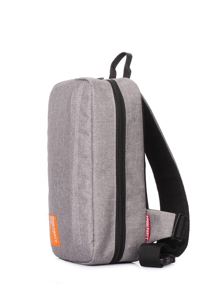 Рюкзак - слінгпек POOLPARTY Jet сірий