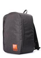 Рюкзак для ручної поклажі POOLPARTY Airport 40x30x20см Wizz Air / МАУ темно-сірий