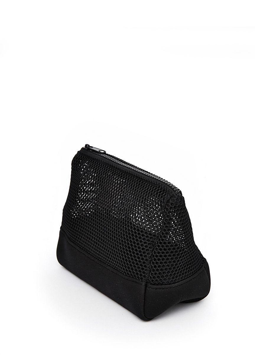 Сітчаста косметичка-клатч POOLPARTY Mesh чорна
