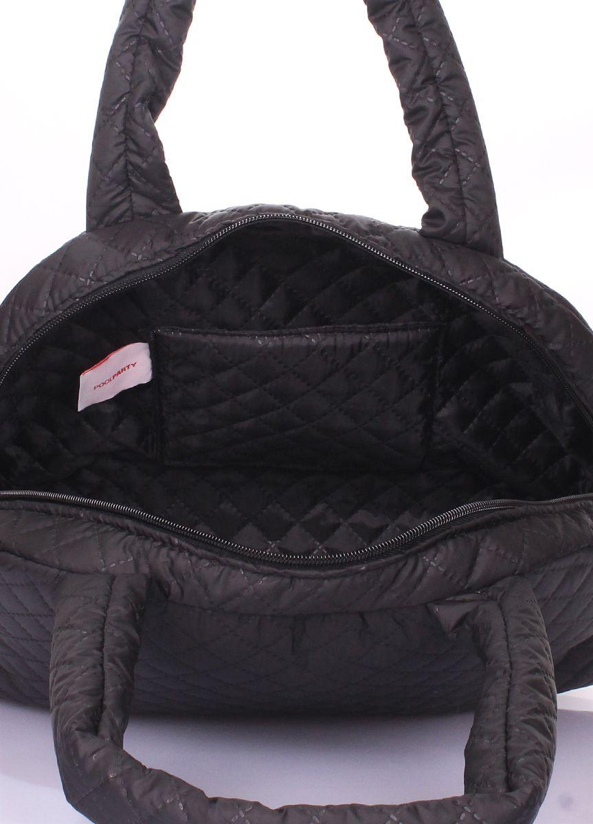 Стьобана сумка POOLPARTY Boom чорна