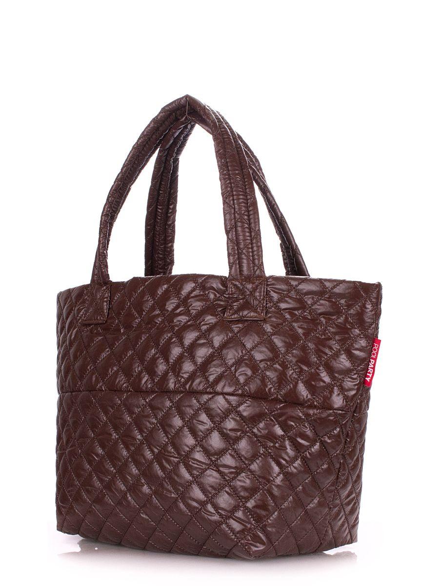 Стьобана сумка POOLPARTY Broadway коричнева