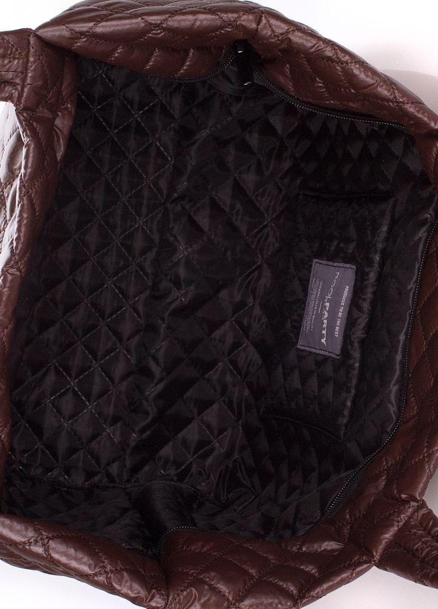 Стьобана сумка POOLPARTY Broadway коричнева