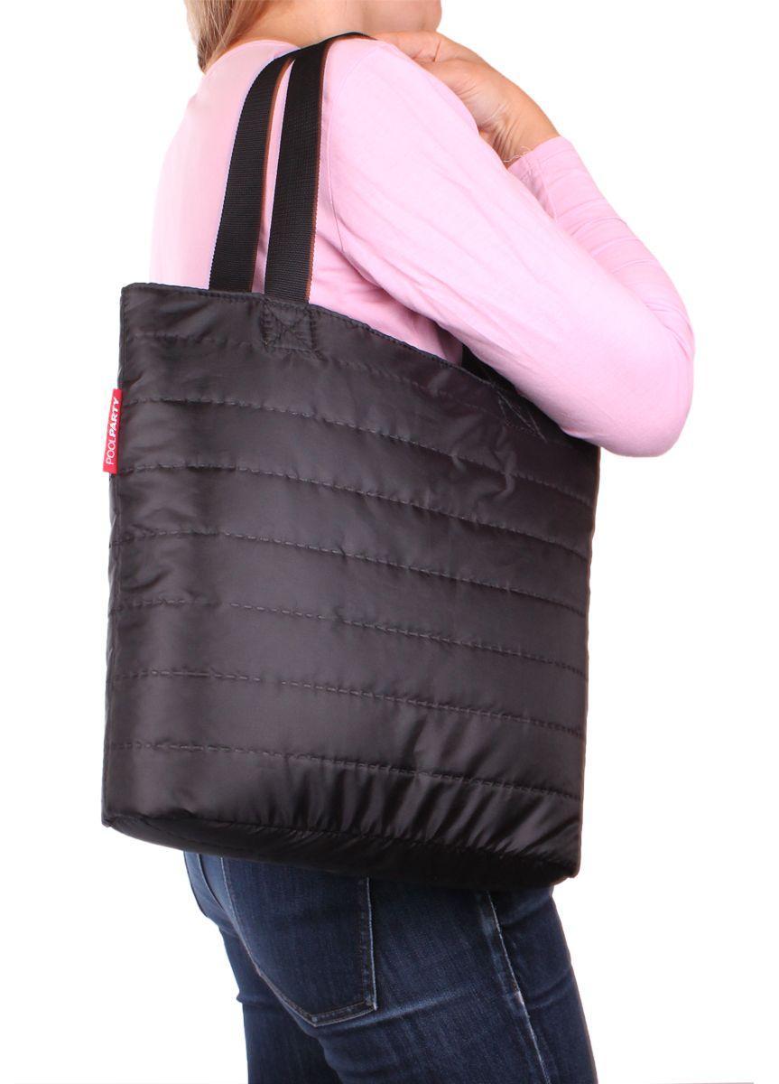 Стьобана сумка POOLPARTY чорна