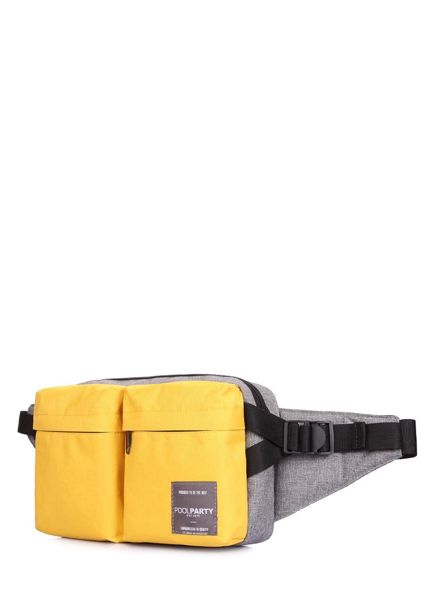 Сумка на пояс POOLPARTY Bumper жовта