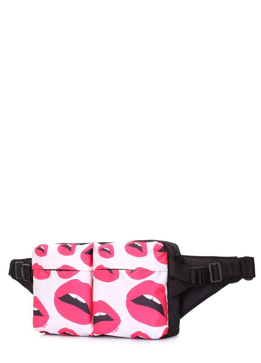 Сумка на пояс POOLPARTY Bumper з губами