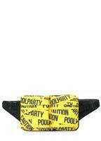 Сумка на пояс POOLPARTY Bumper з принтом CAUTION