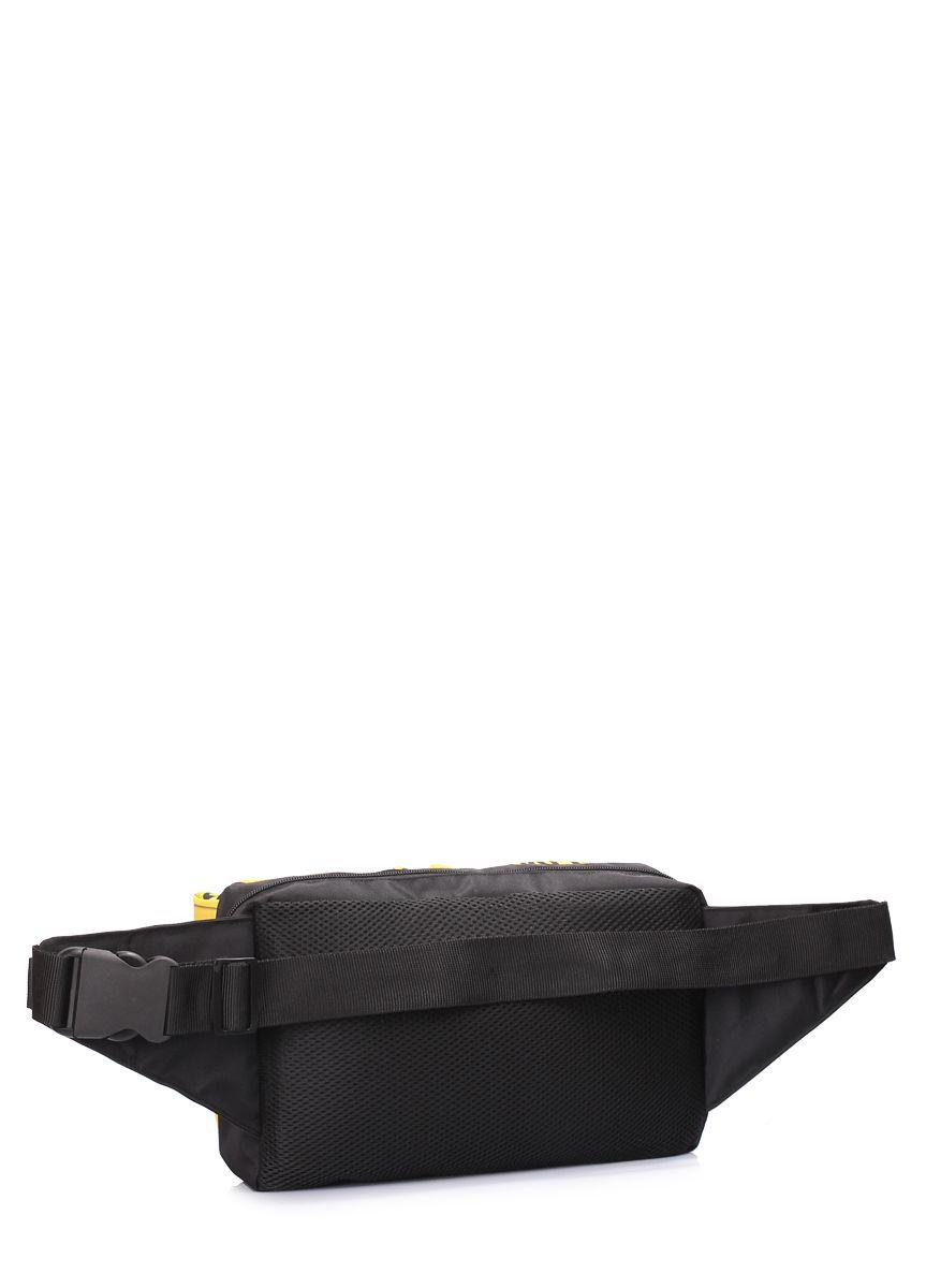 Сумка на пояс POOLPARTY Bumper з принтом CAUTION